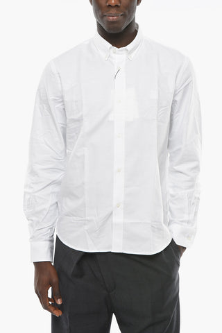 Button-down Collar TIGER CREST Cotton Shirt