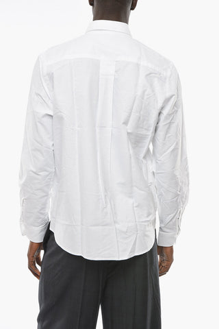Button-down Collar TIGER CREST Cotton Shirt