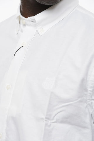 Button-down Collar TIGER CREST Cotton Shirt