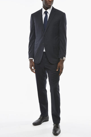 17,25 micron Virgin-wool ACADEMY Suit with Notch Lapel