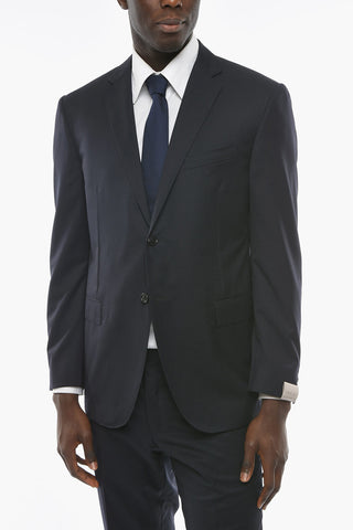 17,25 micron Virgin-wool ACADEMY Suit with Notch Lapel