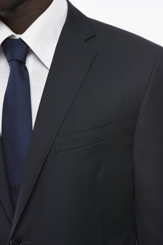 17,25 micron Virgin-wool ACADEMY Suit with Notch Lapel