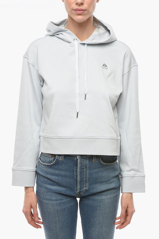 Felpa Hoodie ALICE In Tinta unita con Logo Argentato