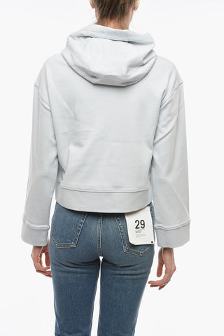 Felpa Hoodie ALICE In Tinta unita con Logo Argentato