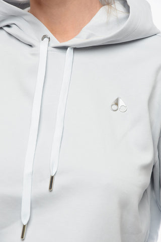 Felpa Hoodie ALICE In Tinta unita con Logo Argentato