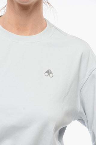 Crop WENTZEL Crew-Neck Sweatshirt with Silver Logo