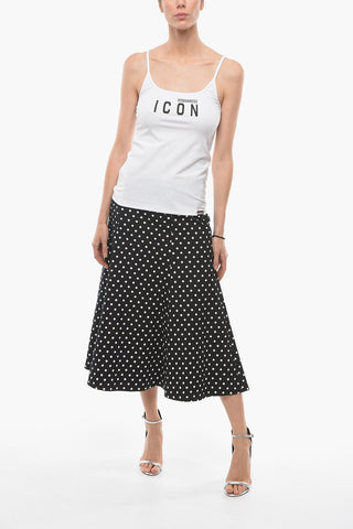 ICON Logo Printed Stretch Cotton Tank Top
