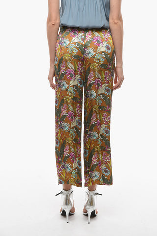 Pantaloni Flare PAGE in Satin di Viscosa