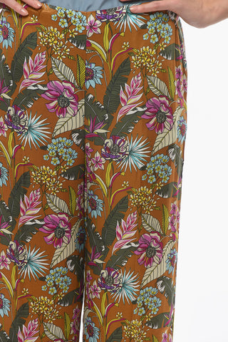 Pantaloni Flare PAGE in Satin di Viscosa