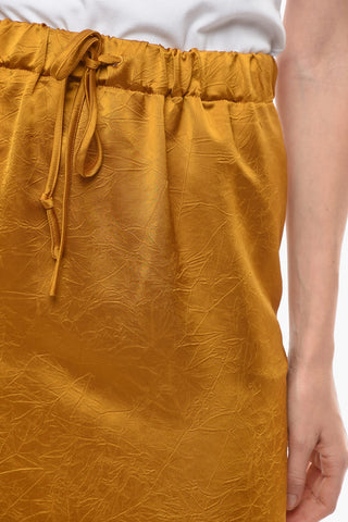 Crepe-Effect CLAIRE Maxi Sheath Skirt With Split On the Back