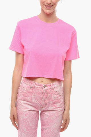 Fluo Cropped TANA Crew-Neck T-shirt