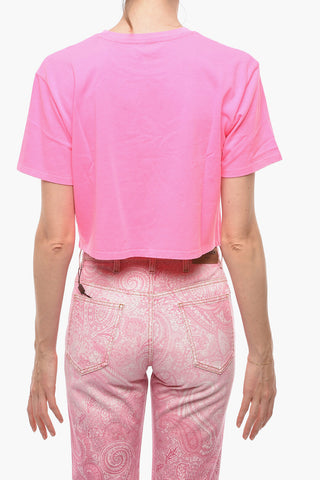 Fluo Cropped TANA Crew-Neck T-shirt