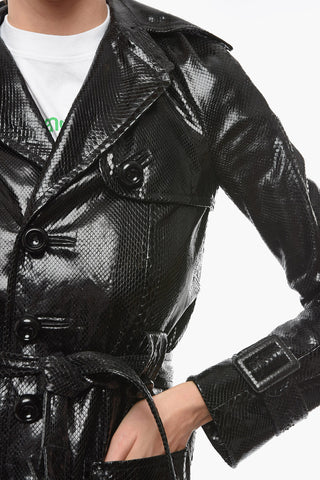 Python Skin Trench with Back Vent