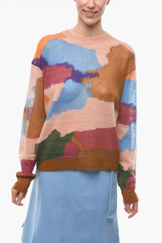 Maglia Girocollo in Misto Mohair
