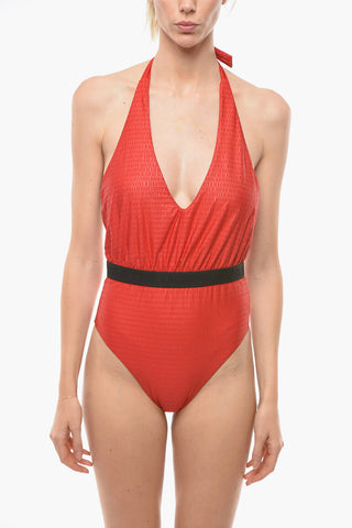 Deep Neckline Swimsuit