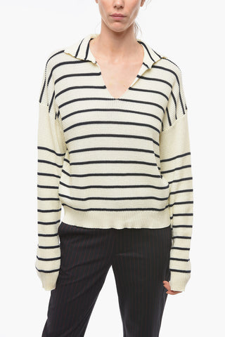 Maglia Bicolore a Righe Awning