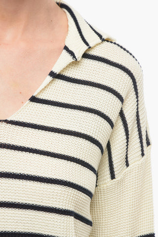 Maglia Bicolore a Righe Awning