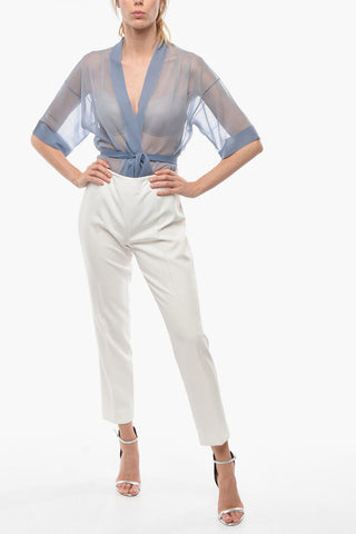 Pantaloni a Gamba Diritta PAM con Zip Laterale