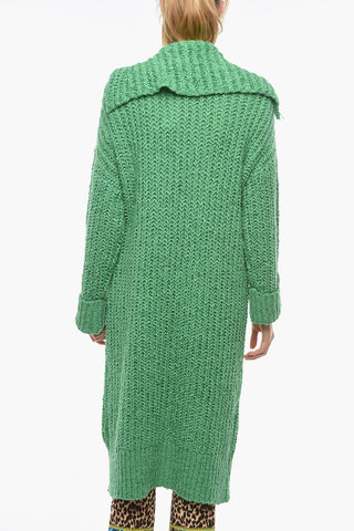 Hoodie Knitted Maxi Cardigan