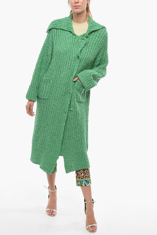 Hoodie Knitted Maxi Cardigan