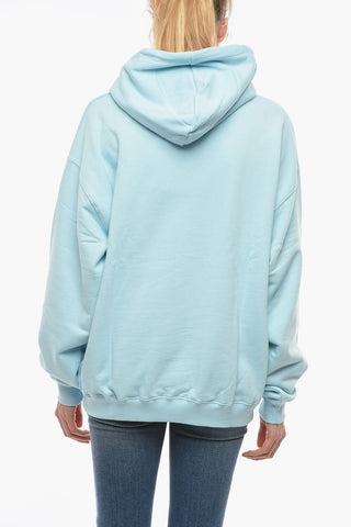BIRGER CHRISTENSEN Fleeced-Cotton VIOLANA Maxi Hoodie with Logo Embroidery
