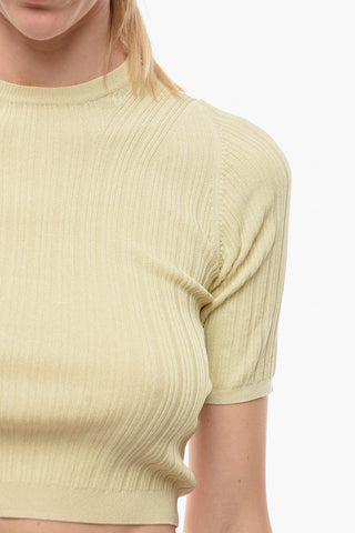 BIRGER CHRISTENSEN Ribbed Crew-neck KILI T-Shirt