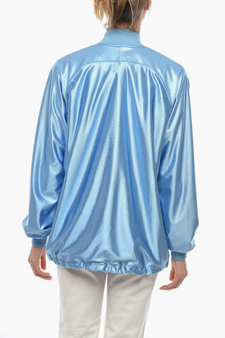 Felpa in Satin con Chiusura Zip