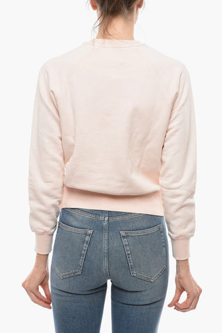 MICHAEL Brushed Cotton Crew-neck Sweatshirt with Studded Logo