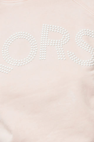 MICHAEL Brushed Cotton Crew-neck Sweatshirt with Studded Logo