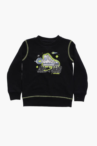 ALL STAR Printed Joggers and Crewneck Sweatshirt Set