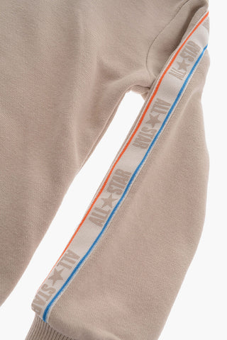 ALL STAR CHUCK TAYLOR Solid-Color Hoodie and Joggers Set with Branded Side Stripe