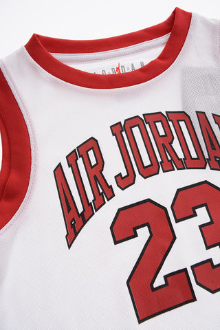 AIR JORDAN Set Canotta Girocollo e Shorts con Logo Stampato