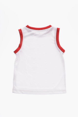 AIR JORDAN Set Canotta Girocollo e Shorts con Logo Stampato