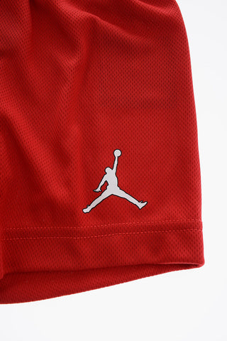 AIR JORDAN Set Canotta Girocollo e Shorts con Logo Stampato