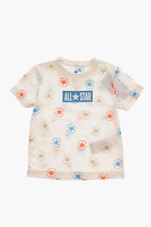 ALL STAR CHUCK TAYLOR T-Shirt with All-Over Logo and Mesh Shorts
