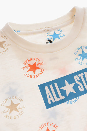 ALL STAR CHUCK TAYLOR T-shirt con Logo All-Over e Shorts Mesh