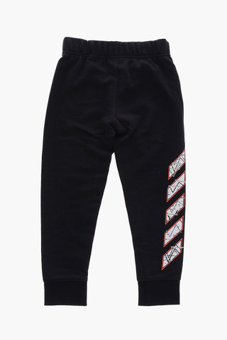 Crew-neck Sweatshirt and Joggers Set with Printed Logo