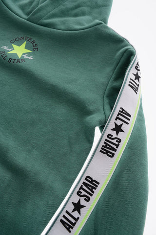 ALL STAR CHUCK TAYLOR Set Felpa Hoodie e Joggers in Tinta Unita con Banda Laterale Logata