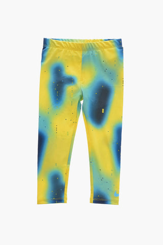 Set aus Rundhals-T-Shirt und Leggings mit Tie-Dye-Effekt