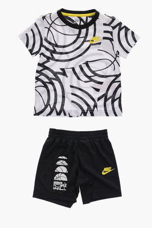 T-Shirt- und Shorts-Set mit Animalprint und elastischem Bund