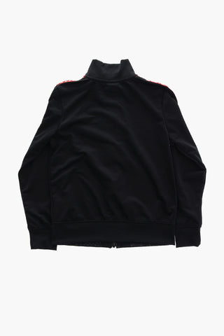 AIR JORDAN Solid Color Sweatshirt and Joggers Set with Logoed Side Band