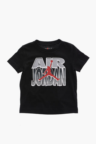 AIR JORDAN Mesh Shorts and Printed Crew-Neck T-shirt Set