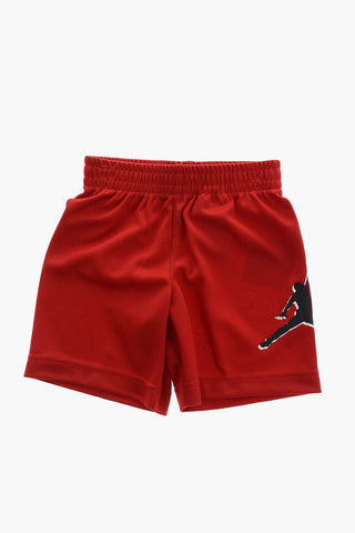 AIR JORDAN Mesh Shorts and Printed Crew-Neck T-shirt Set