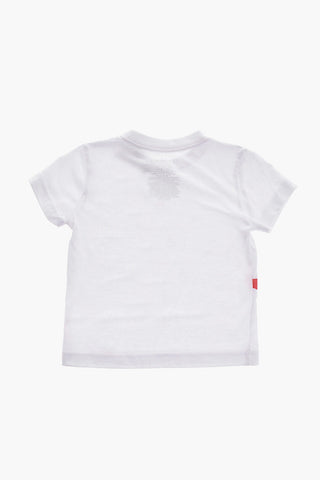 Cotton Blend T-Shirt and Shorts Set with Printed Logo