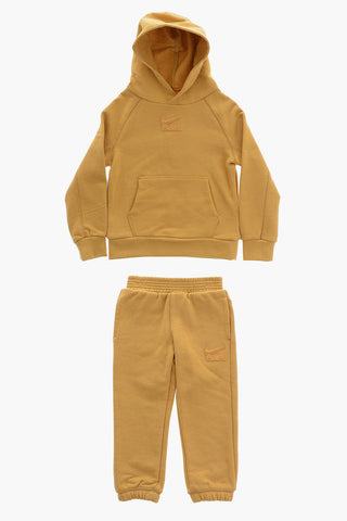 Set Felpa Hoodie e Joggers in Tinta Unita