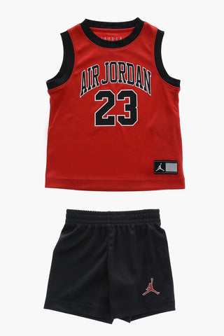 AIR JORDAN Drawstring Waist Shorts and 23 Tank Top HBR/DNA Set