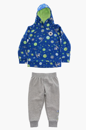 ALL STAR CHUCK TAYLOR Hoodie and Joggers Set with All-Over Logo