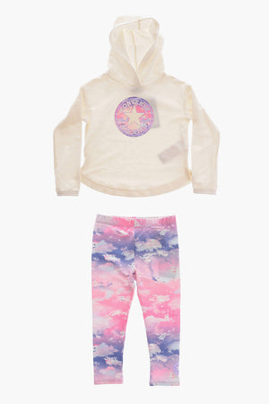 ALL STAR CHUCK TAYLOR Set Felpa e Leggings effetto Tie Dye