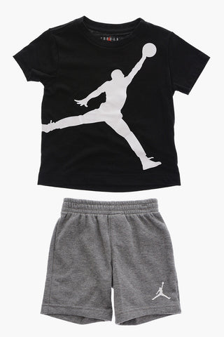 AIR JORDAN Shorts and Crew-Neck T-shirt Set