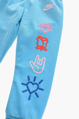 Solid Color SWOOSH Sweatshirt and Joggers Set